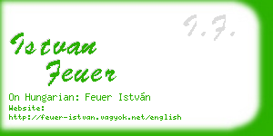 istvan feuer business card